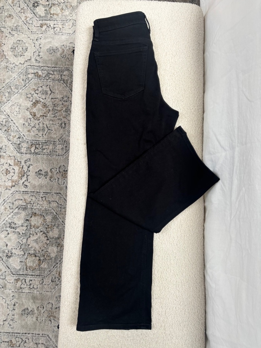 J.Crew Black Curvy Mid-Rise Flare Crop Jeans